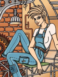 "Стильные" фантазии - 3. Леди-техно