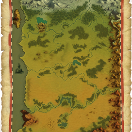 Карта для мобильной игры Edorium
