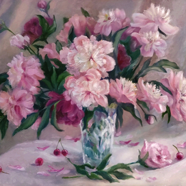 Любимые пионы. Дописала летний букет