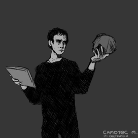 Репетиция Высоцкого для спектакля "Гамлет"