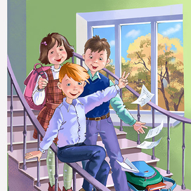 Для книги "Степка, Галеныч и Машуня" изд-во Аквилегия-М