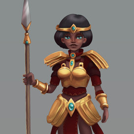 Разработка персонажа. Копьеносец.