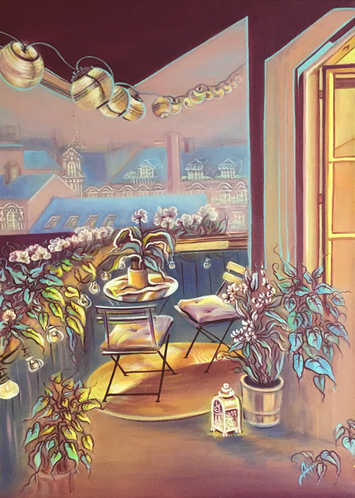 Балкон в Париже