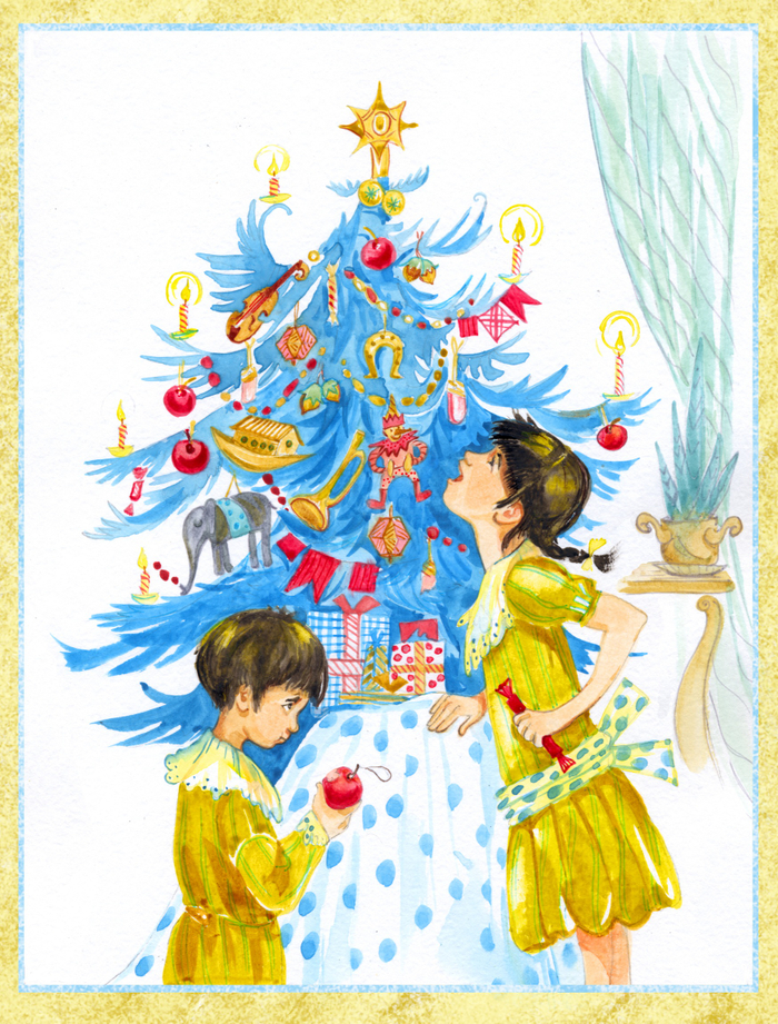 Ёлка,  иллюстрация к рассказам Зощенко 