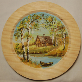 тарелки декоративные - пейзаж