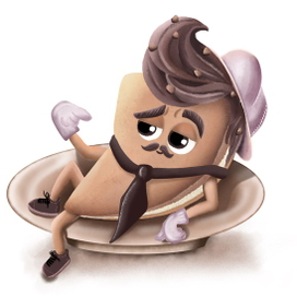 Бренд персонаж “Mr. Raw Cake” 