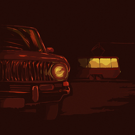 из серии иллюстраций к рассказу К. Булычева.-3