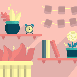 ВЕКТОР | Интерьерная иллюстрация