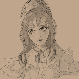 Девушка в кокошнике