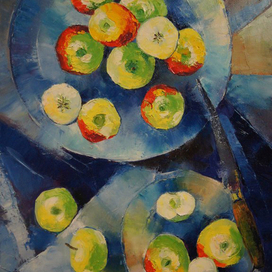 Натюрморт с яблоками