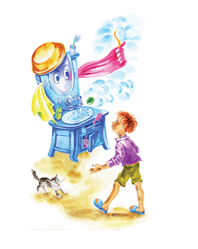 иллюстрация к стиху К. Чуковского "Мойдодыр "