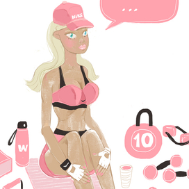 Barbie на спорте