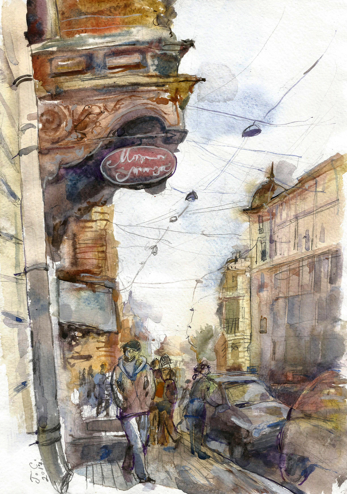 Улица Некрасова. Спб