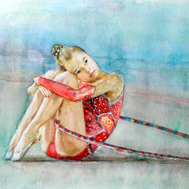 Гимнастка с обручем