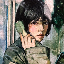 В телефонной будке 