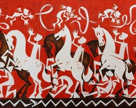 Путь. 2011. Холст, масло. 100х300 см