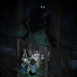 Страшилки в беседке.