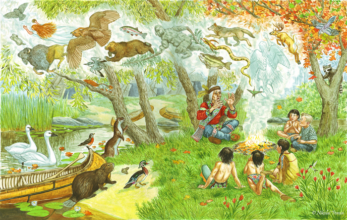 Обложка для "Индейских сказок".