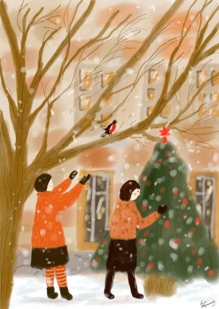 Снегири прилетели