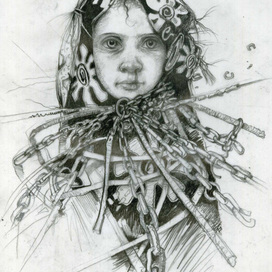 . sketch. 2015.The face of death ...