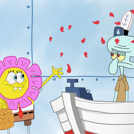 Squidward and SpongeBob 