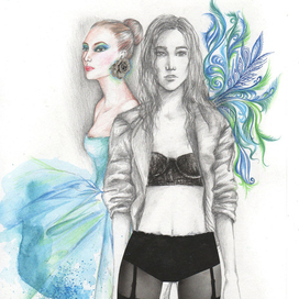 фэшн иллюстрация