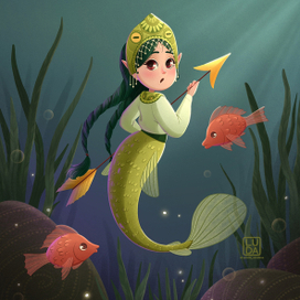Царевна Лягушка в образе русалки