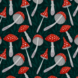 mushrooms pattern