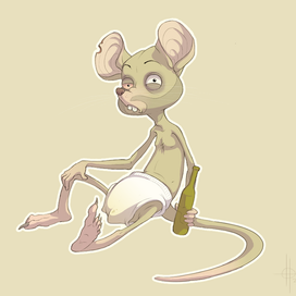 Мышка алкашка