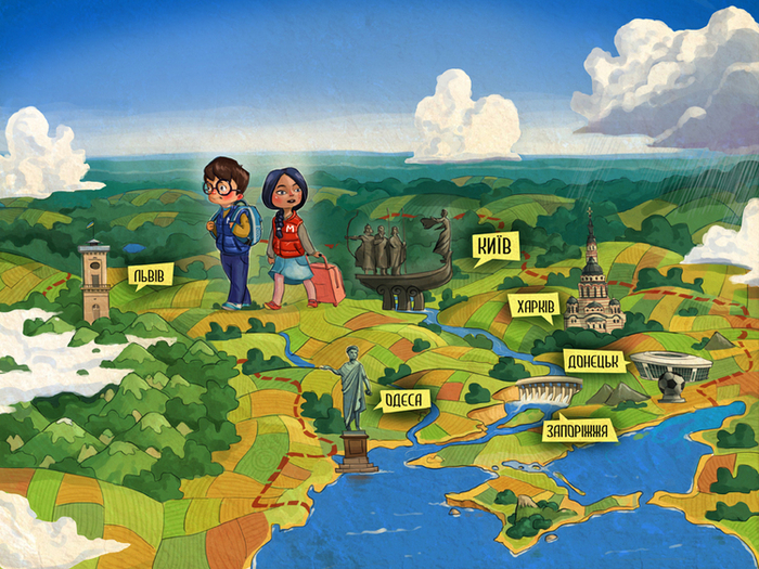 Ми и Мо в Украине. Заставка