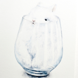 Кролик в стакане