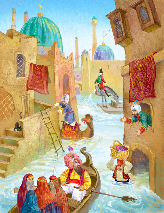  старался  привить любовь к воде