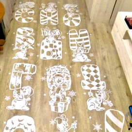 Вытынанки снеговики