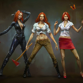 Концепт героини для инди-игры