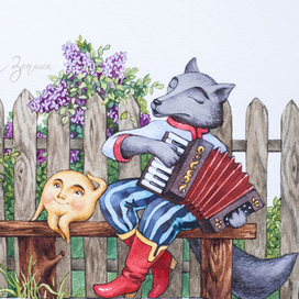 Иллюстрация к сказке "Колобок"