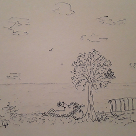 Ежик на отдыхе