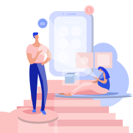 Digital, vector and mobile illustration