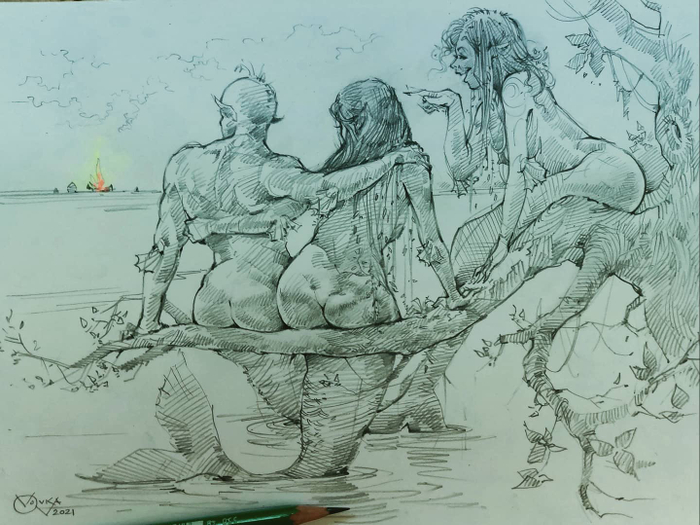 Тема "вместе". Скетч к рассказу "Остров русалок"