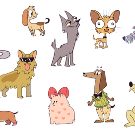 Мультяшные собаки