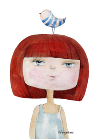 Девочка с птичкой