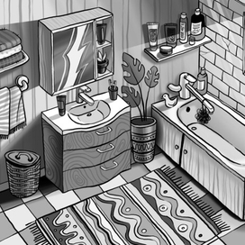 иллюстрация / интерьер 