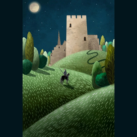 "Coming home" postcard