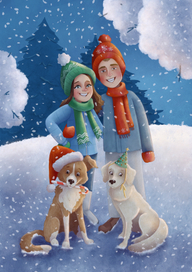 Семейный портрет с собаками