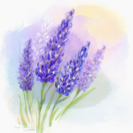 Акварельные цветы