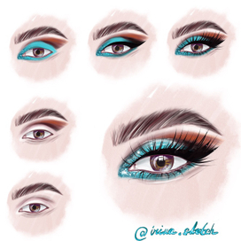 макияж тени для глаз ресницы