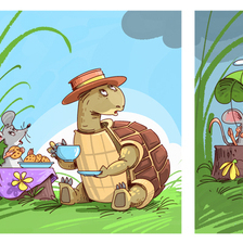 Мышонок и черепаха