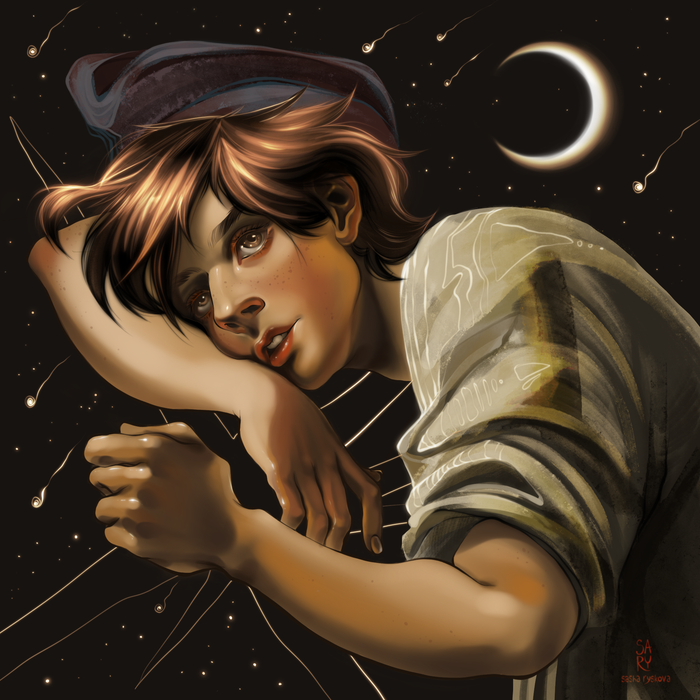 Моя версия картины О. Кипренского «Молодой садовник»