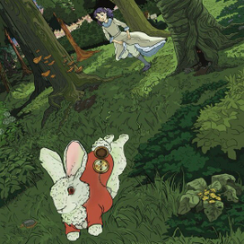 Иллюстрация к сказке «Алиса в стране чудес»