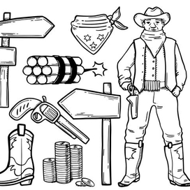 бандит с револьером