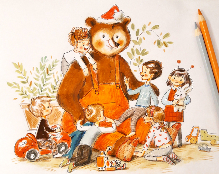 Медведь в детском саду